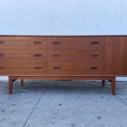 Mid century danish teak long dresser.