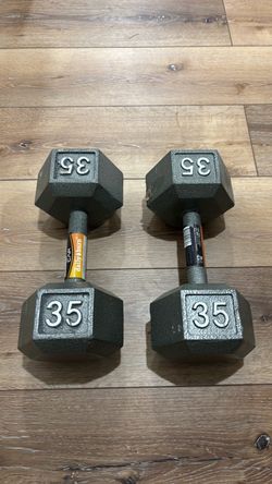 Cast iron dumbbells $70