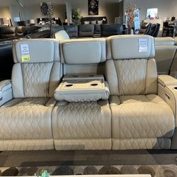 Power sofa and loveseat