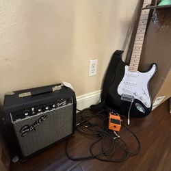 Electric Guitar Amp And Petal 