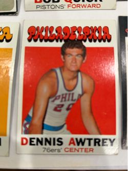 Dennis Awtrey Philadelphia 76ers Vintage Basketball Card