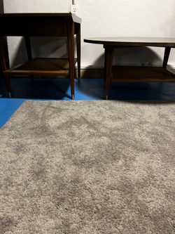 Rare - Mid-century Modern Atomic era Round Coffee Table And End Table 