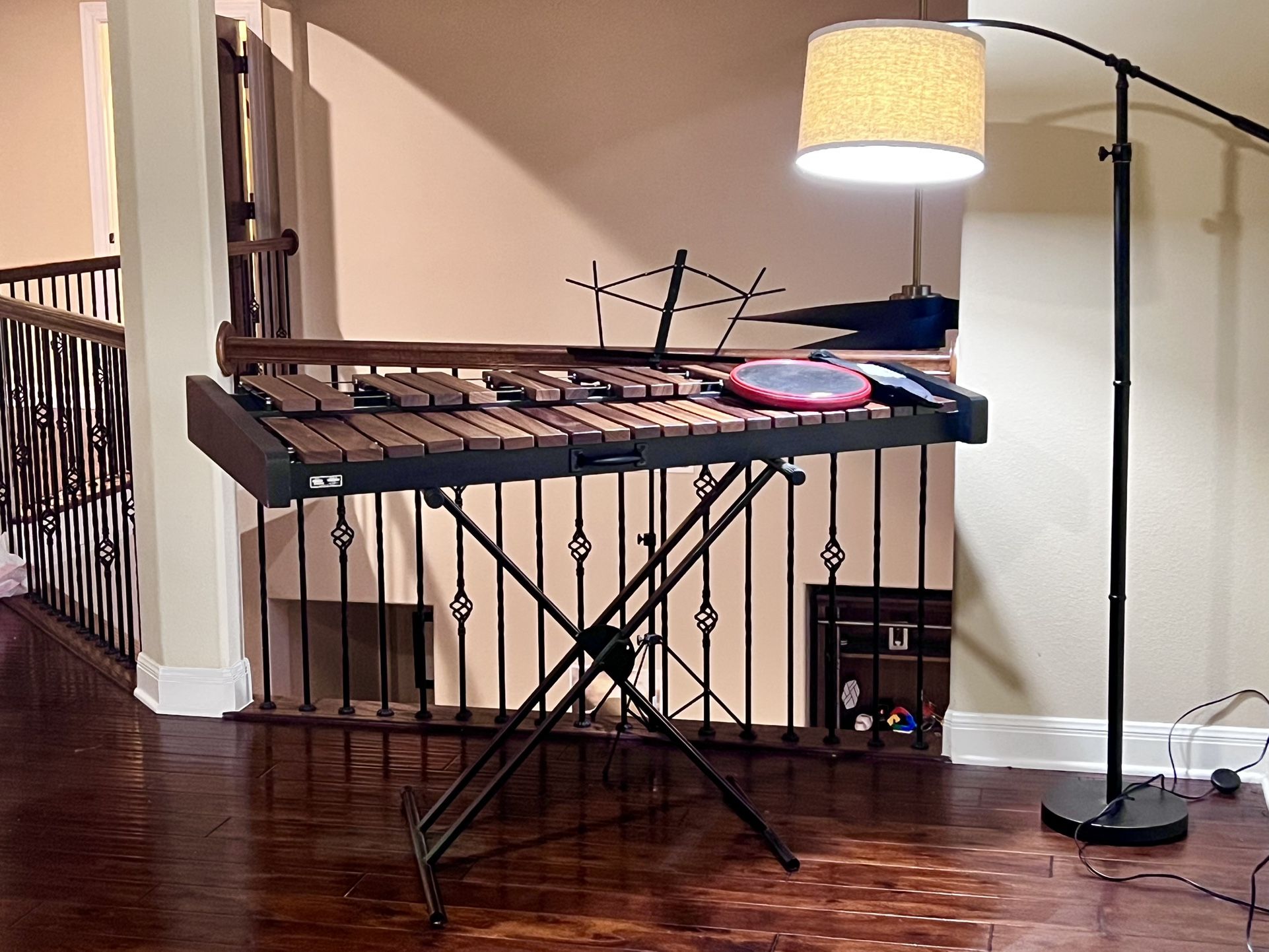 Percussion Complete Kit- Marimba/Xylophone with Practice Pad, Innovative Mallet set, Music Stand and Metronome 