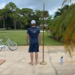 flag pole, 10ft