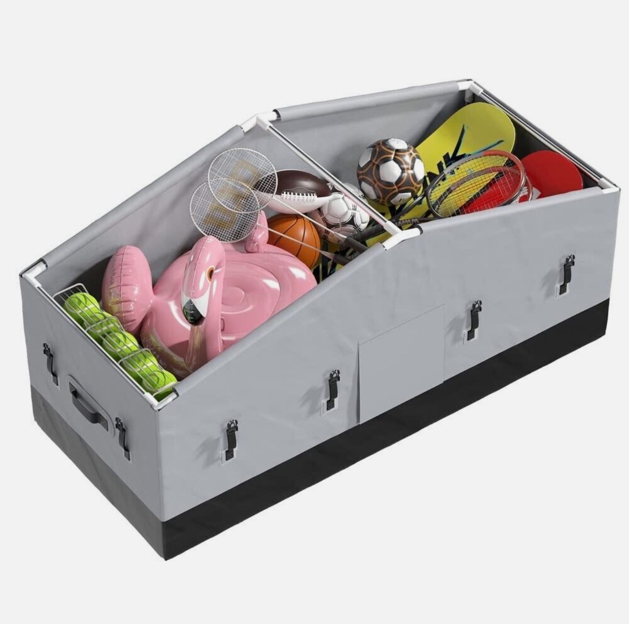 175 Gallon Indoor Outdoor Storage Box Deck Waterproof Portable for Toys, Cushion 60” x 28” x 25”