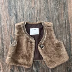 Baby Girl Fur Vest 12-18M