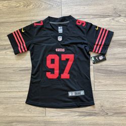 Women’s San Francisco 49ers Nick Bosa Black Stitched Jersey 