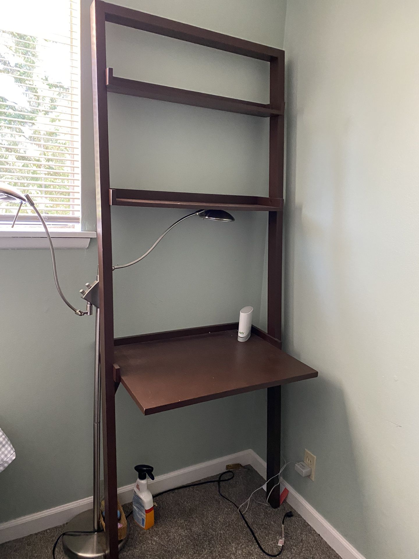 Ladder Desk And Lamp