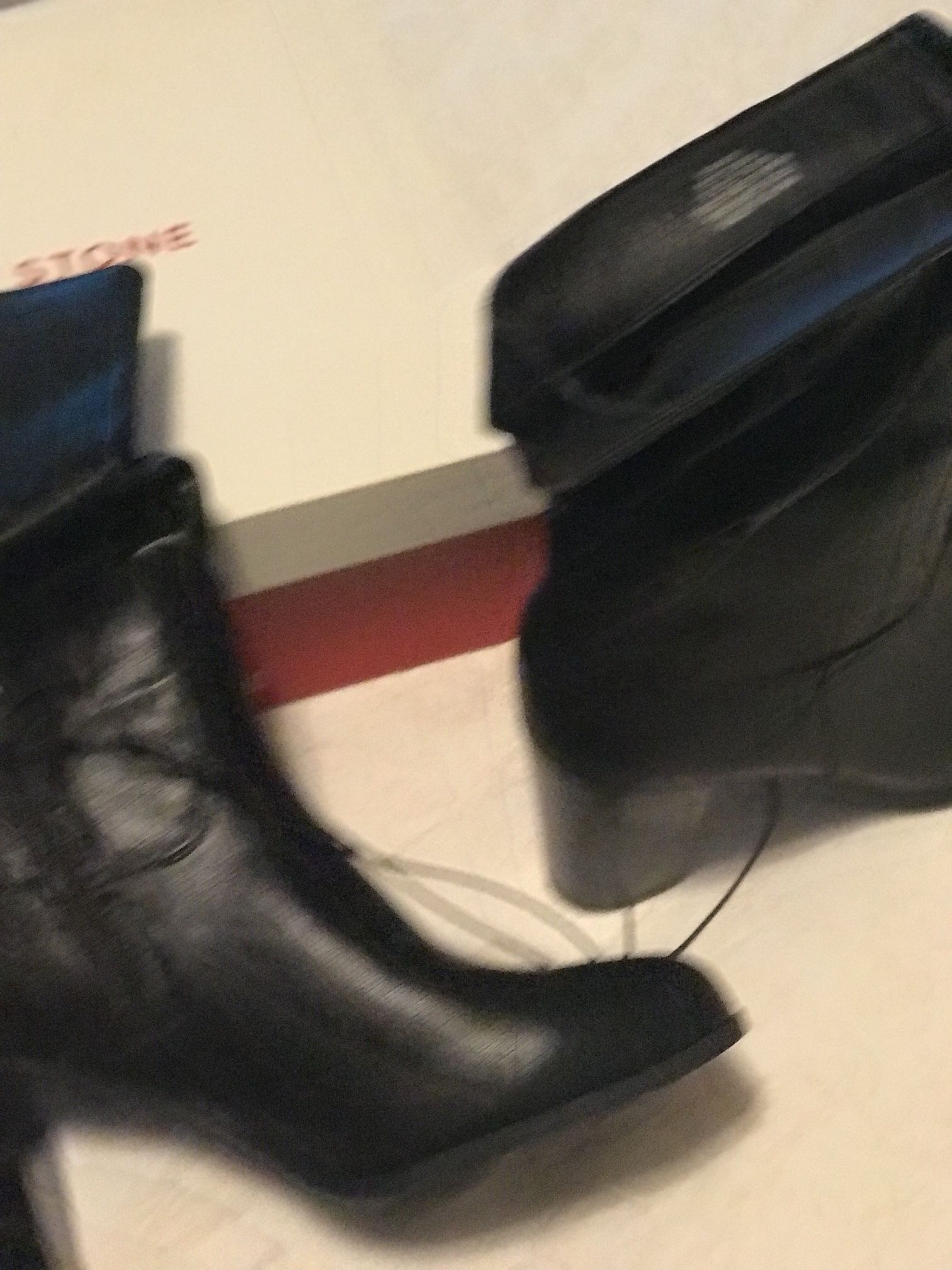 Black Size 10 High Heels Boots New 
