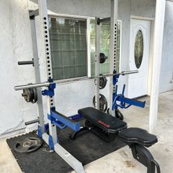 Powerrack Squat Rack With Weights 