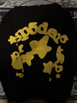 Yellow And Black Spider Hoodie SIZE M