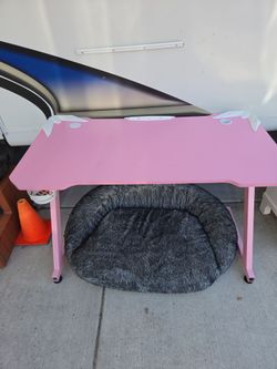 Pink desk