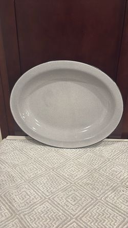 Large Oval Ceramic Serving Platter