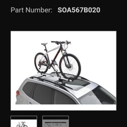 Subaru Thule Single Bike Carrier Roof Crossbar Mounted