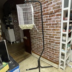 Small Bird Cage And Stand