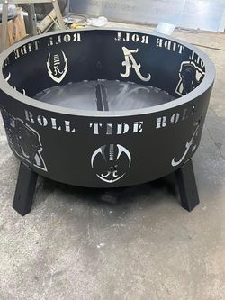 Alabama Crimson Tide Steel Fire Pit