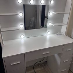 White vanity