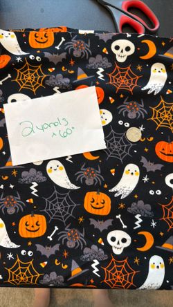 2 yards POP! Halloween Poly fabric