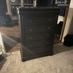 Conley 5-Drawer Dark Cherry Chest Of Drawers 