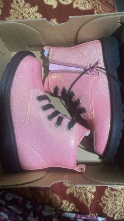 Pink Sparkly Kids Boots 
