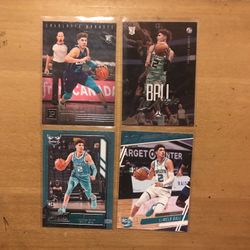 LAMELO BALL 4 CARD ROOKIE LOT 