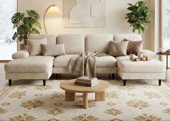 edx 99" u-shaped 6 seat sofa. Please read description