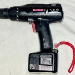 Craftsman 20 Black 12V 3/8" Chuck Cordless Battery Powered Drill/Driver