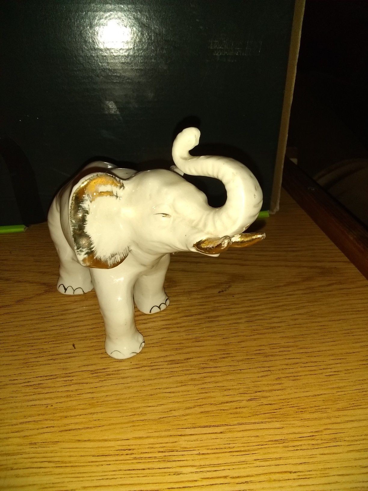 Mid 1950's white porcelain elephant