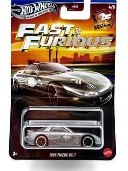 Hot Wheels Silver Series 1:64 Scale Fast & Furious  - 1995 Mazda RX-7