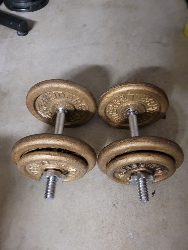 Adjustable Dumbbells (2x35Lbs) for $40 Firm (WALNUT 91789)