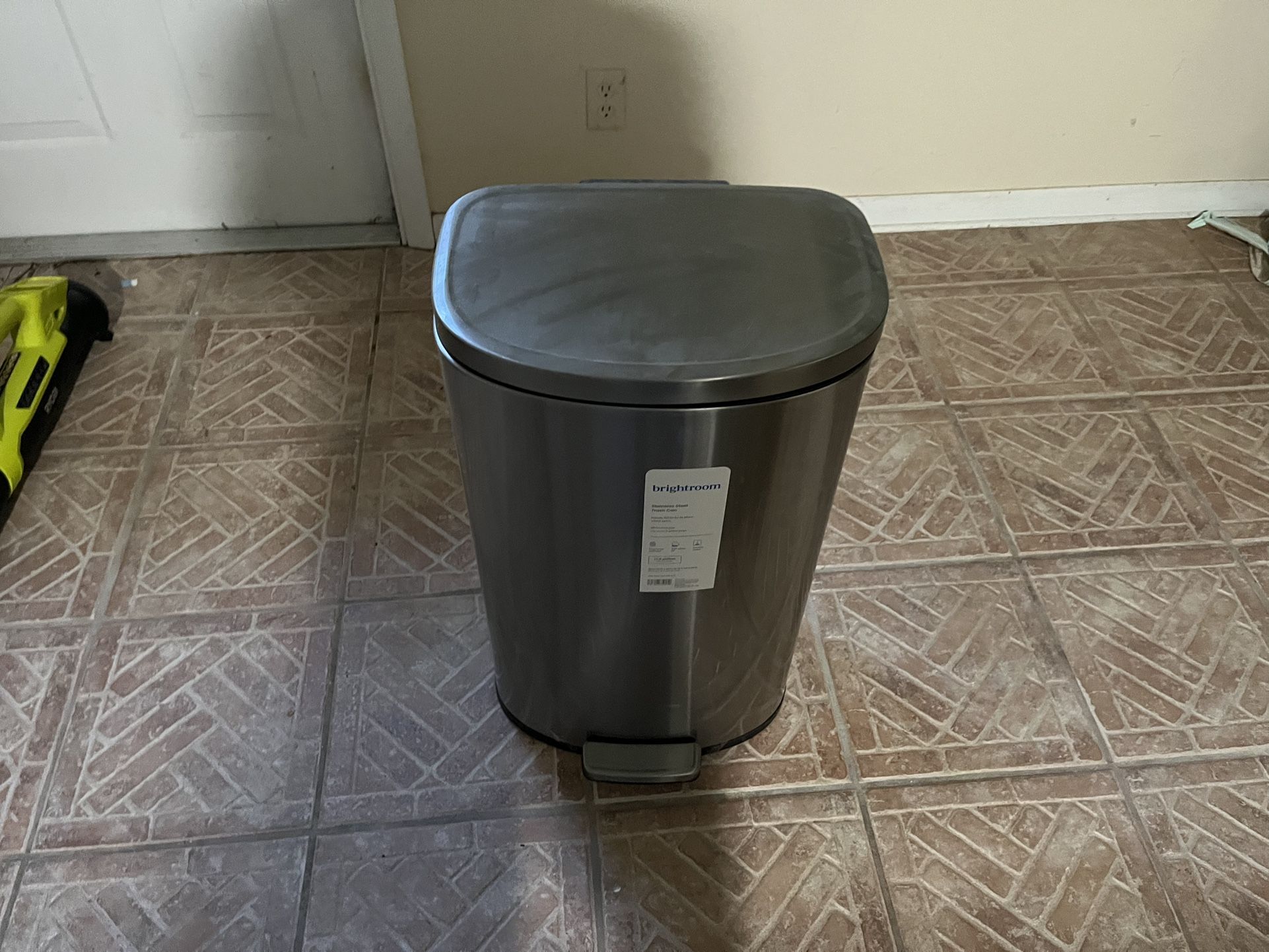 New Garbage Can Silver In Color