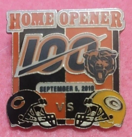 Chicago Bears 2019 "100th Anniversary" HOME OPENER COLLECTOR'S Pin By PSG (UNUSED)π EXTREMELY RARE!π€― Please Read Description.