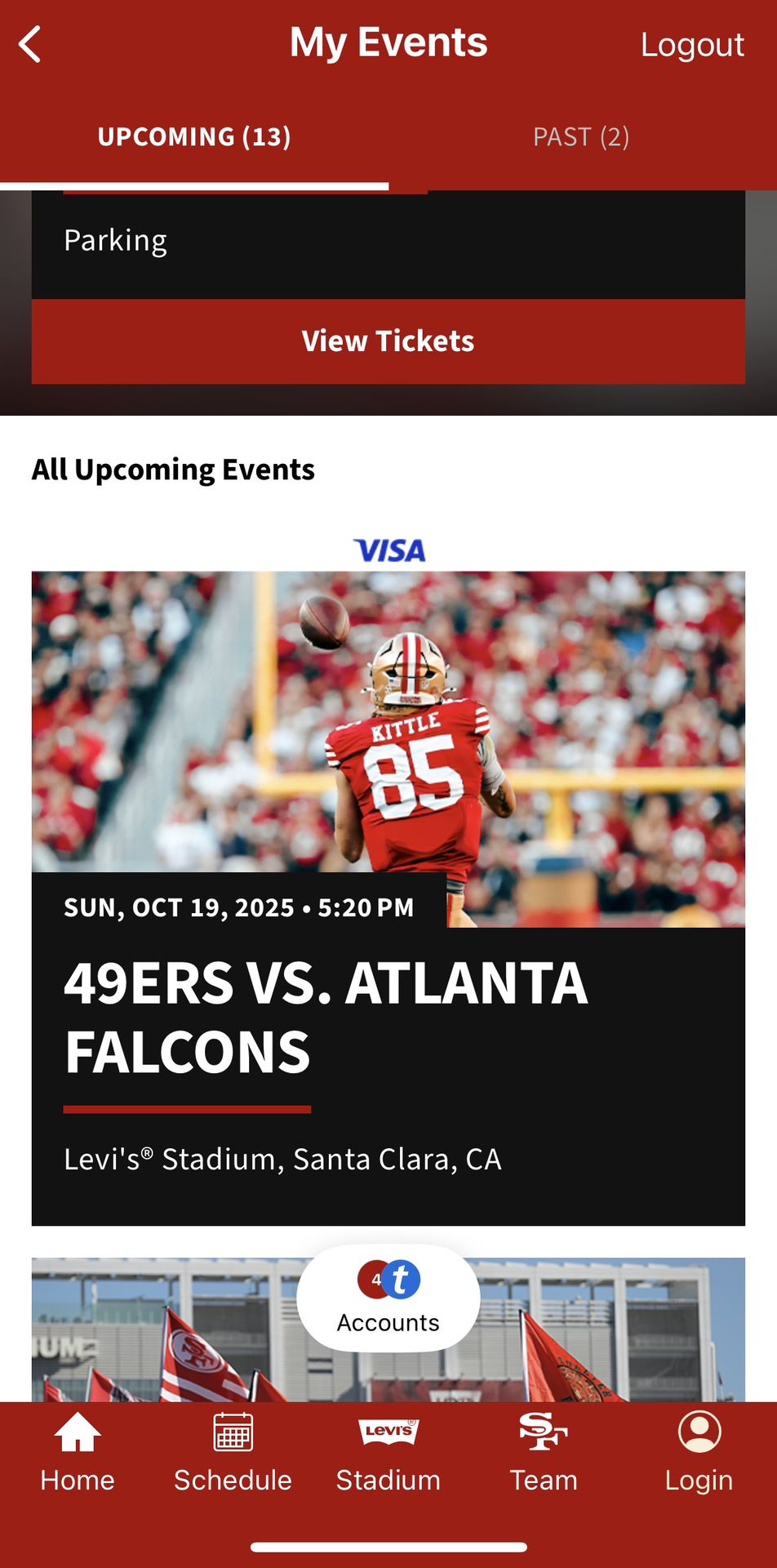 Single Ticket 49ers Vs Falcons