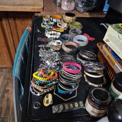 98 Miscellaneous Bracelets, 2 Rings