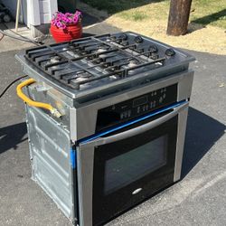 Whirlpool Gas Cooktop With Oven Stainless Steel