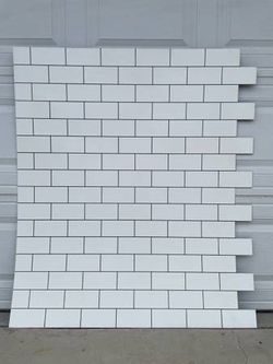 Decor PVC faux brick panels are designed for interior walls and backsplashes, or floor covering