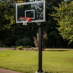 Goalrilla 60 inch in ground basketball hoop, adjustable basketball court 