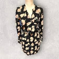 Lucky Brand Floral Long Sleeve Dress – Size L