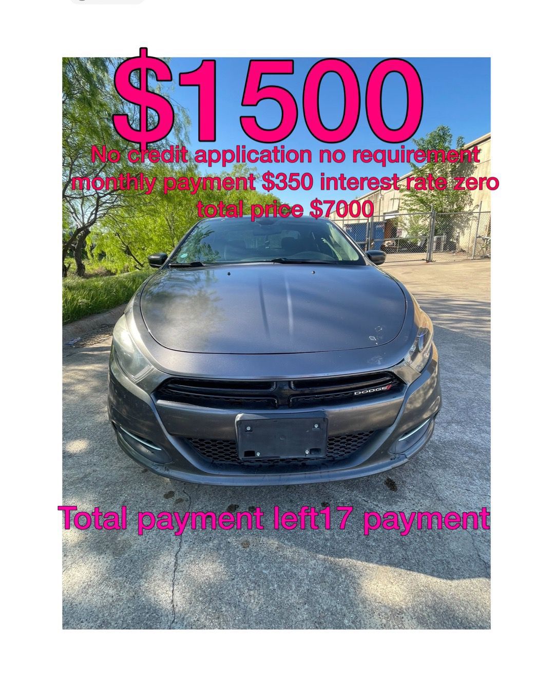 2015 Dodge Dart No Credit Check No Requirements 
