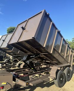 🔥New 8x4x12 Scissor Lift Hydraulic Dump Trailer Loaded With Accessories 🔥