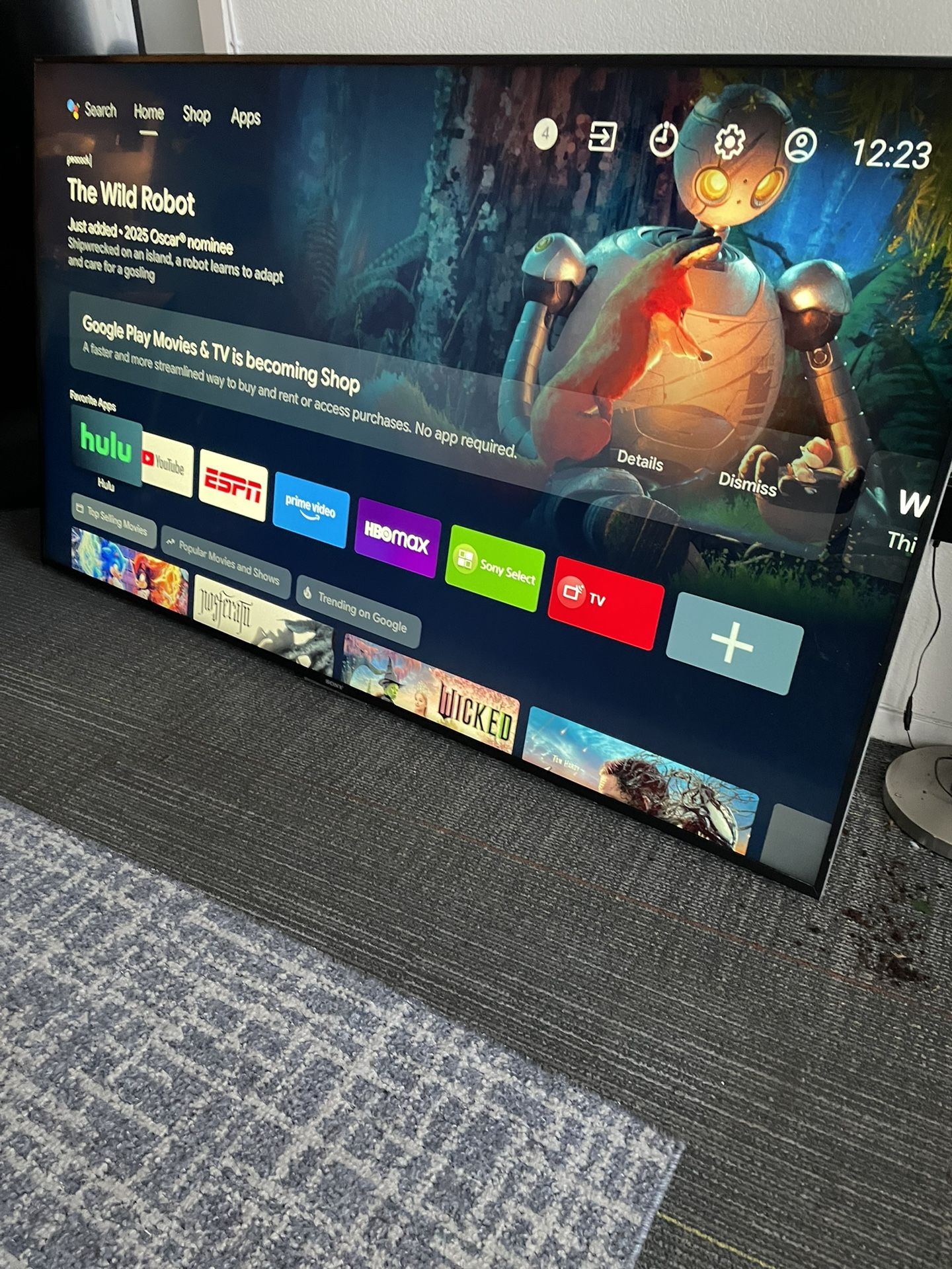 75”Sony Bravia 3D 4K 2160p UHD Smart Tv Android Model XBR-75X850C