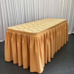 Event Decorations/gold Table Skirt