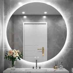 Ftotti 40in Round Led Mirror Brand New 