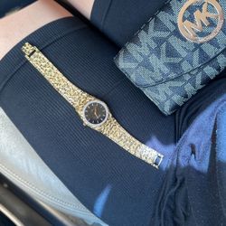 Gold Plated Nugget Watch