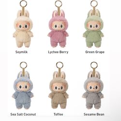 Pop Mart Labubu The Monsters Exciting Macaron Soymilk, Lychee Berry, Green Grape, Sea Salt, Toffee, Sesame Bean