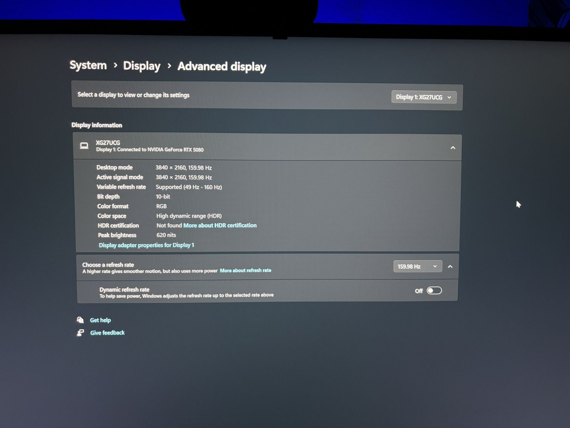 ASUS ROG 27 Inch 4k 160hz dual mode monitor 1080p 320hz...