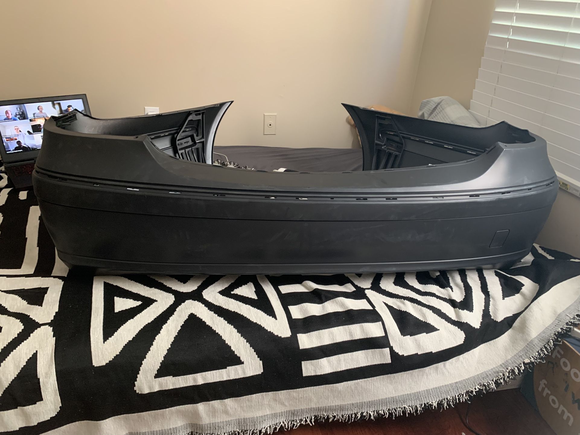 Replacement Rear Primed Bumper Cover, Sedan, For Models Without Parking Aid Sensor Holes and Sport and AMG Styling Package, W211 for Mercedes-benz E32