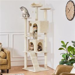 XL Cat Tree 80in Multi-Level Cat Tower