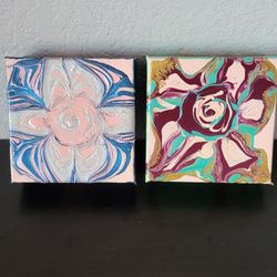 Handmade Abstract Painting Gift Set 