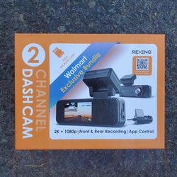 Rexing 2K Front and 1080P Rear Dash Cam with App Control, WiFi, Dual Camera System